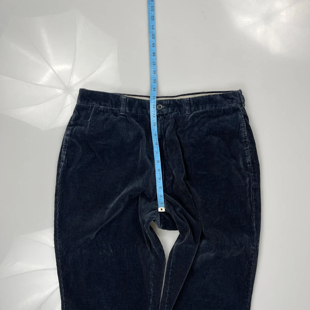 Polo Sport Cord Trousers - 36″ Waist Blue Cotton - Image 4