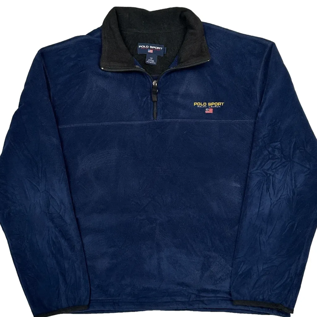Polo Sport Fleece - XL Blue Polyester - Image 4