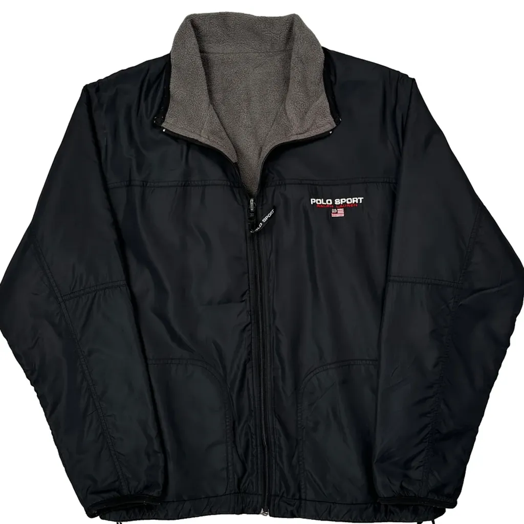 Polo Sport Reversible Jacket - Medium Black Nylon - Image 5