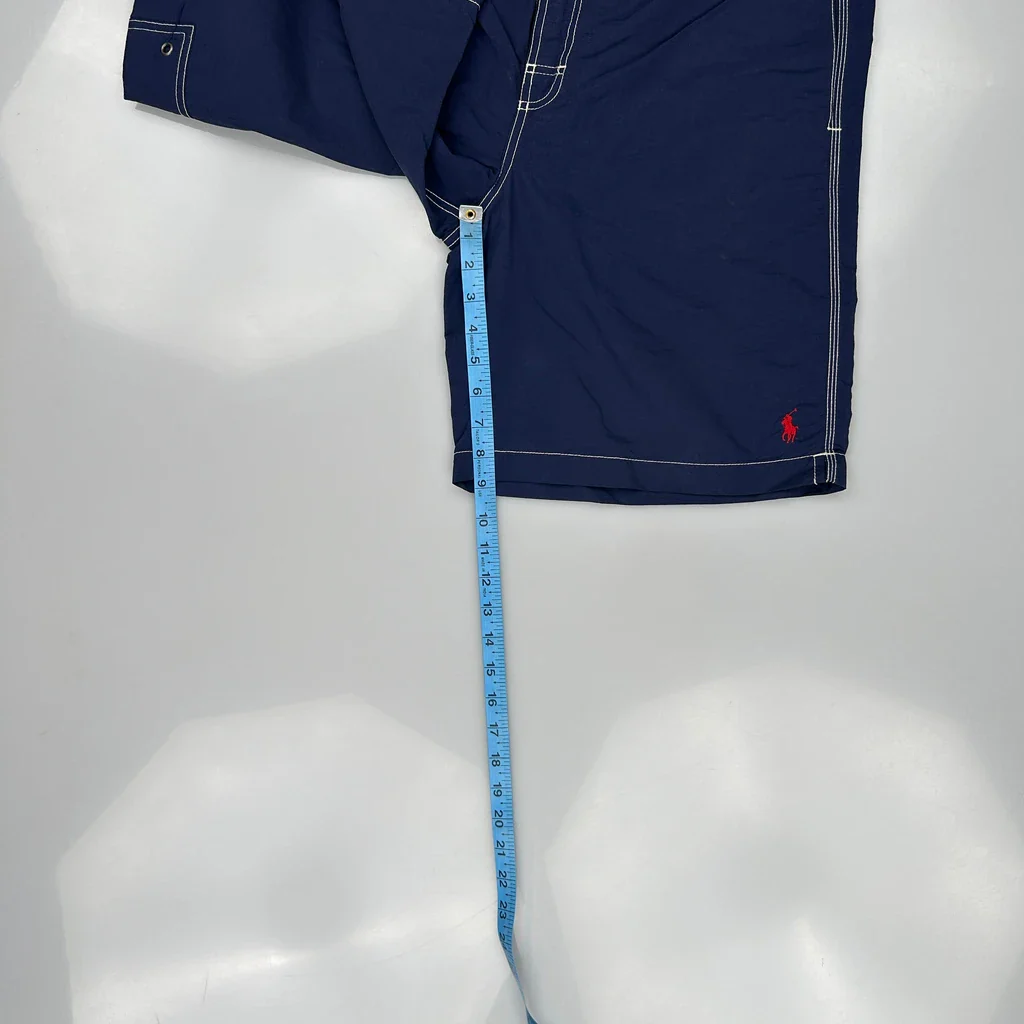 Polo Sport Polo By Ralph Lauren Contrast Stitch Sport Shorts - 30W 8L Navy Nylon - Image 5