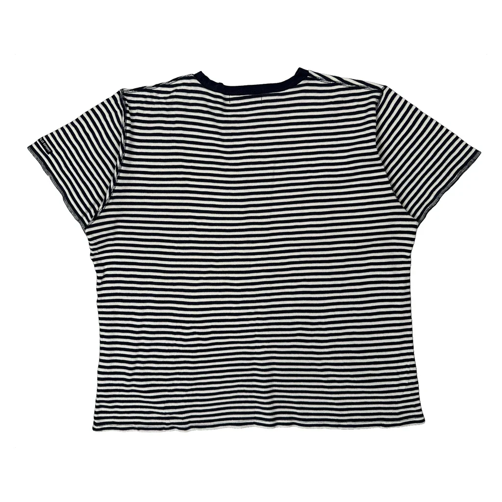 Polo Sport Striped T-Shirt - XL Black & White Cotton - Image 2