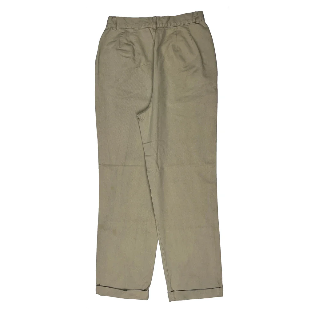 Polo Sport Pleated Trousers - 28W UK 10 Beige Cotton