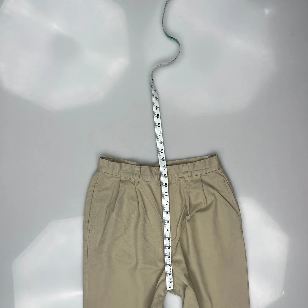 Polo Sport Pleated Trousers - 28W UK 10 Beige Cotton - Image 4