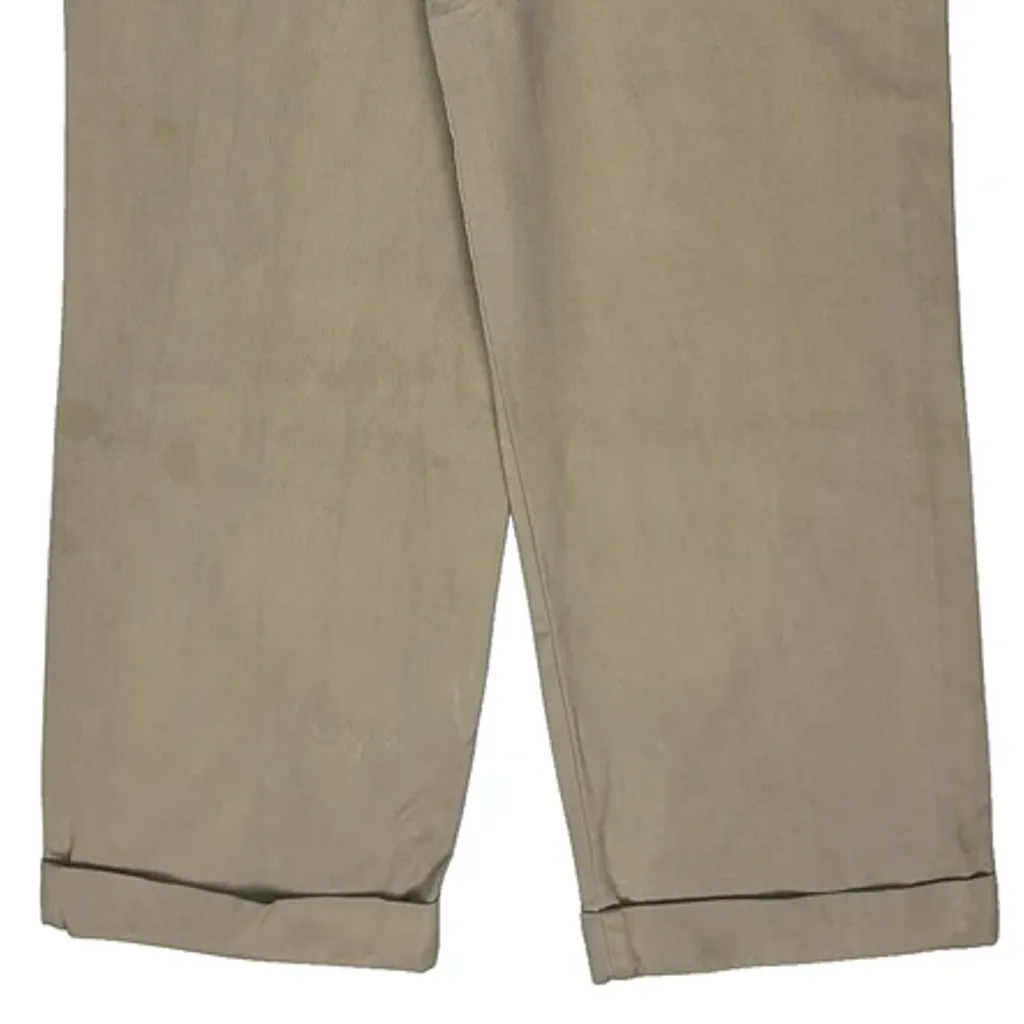 Polo Sport Pleated Trousers - 28W UK 10 Beige Cotton - Image 8