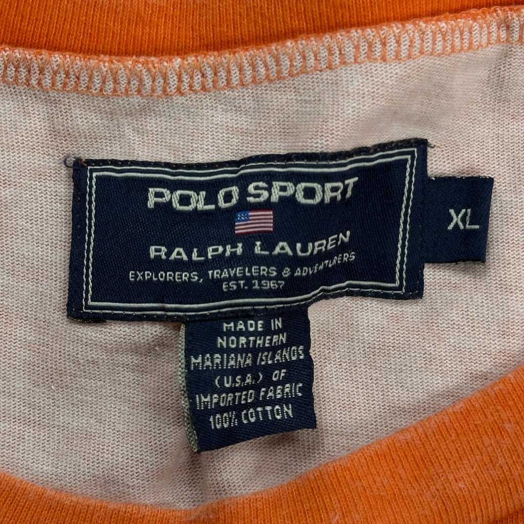 Polo Sport Vest - XL Orange Cotton - Image 3