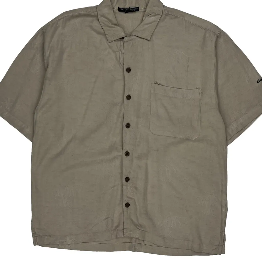 Port Authority Short Sleeve Shirt - Medium Beige Linen - Image 4