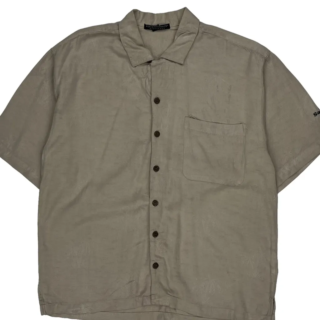Port Authority Short Sleeve Shirt - Medium Beige Linen - Image 5