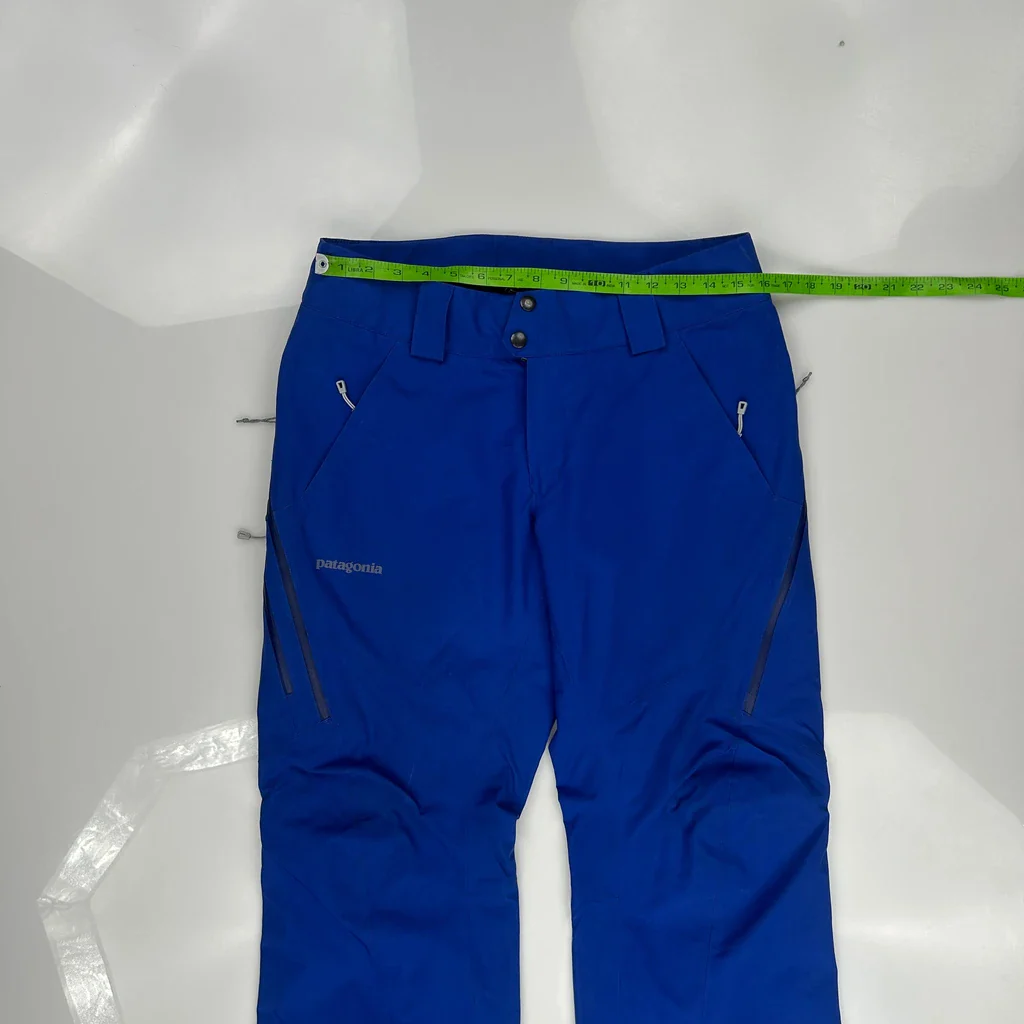 Powder Bowl Patagonia Waterproof Ski Trousers - 32″ Waist Blue Gore-Tex - Image 3