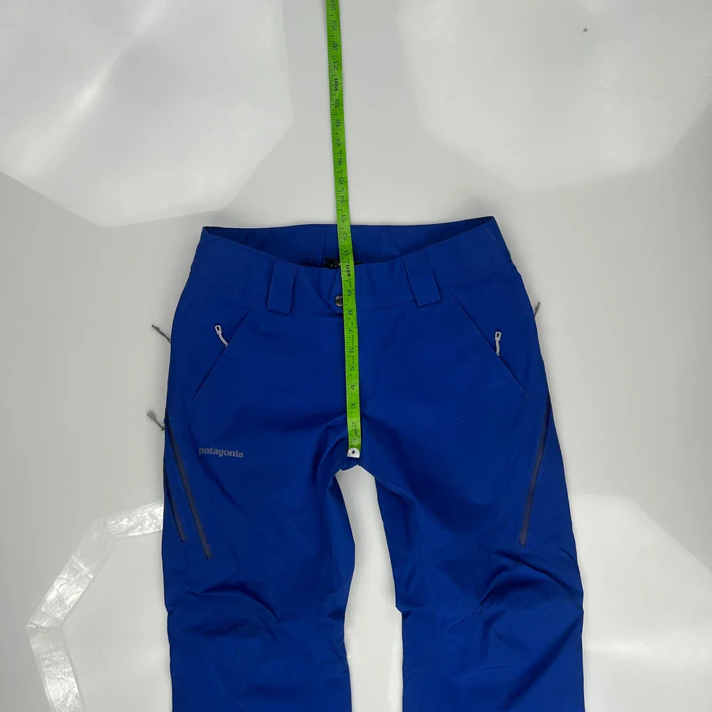 Powder Bowl Patagonia Waterproof Ski Trousers - 32″ Waist Blue Gore-Tex - Image 4