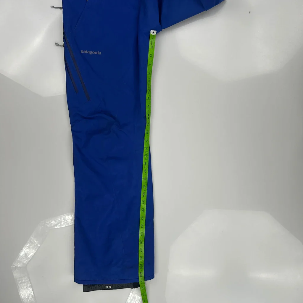 Powder Bowl Patagonia Waterproof Ski Trousers - 32″ Waist Blue Gore-Tex - Image 5