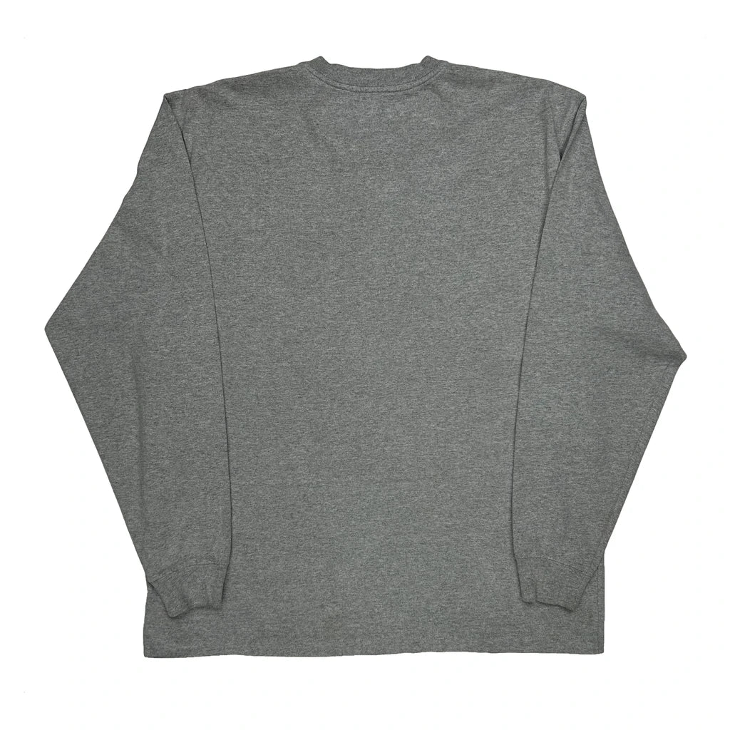 Power Of Pride Carhartt Long Sleeve T-Shirt - Large Grey Cotton - Image 2