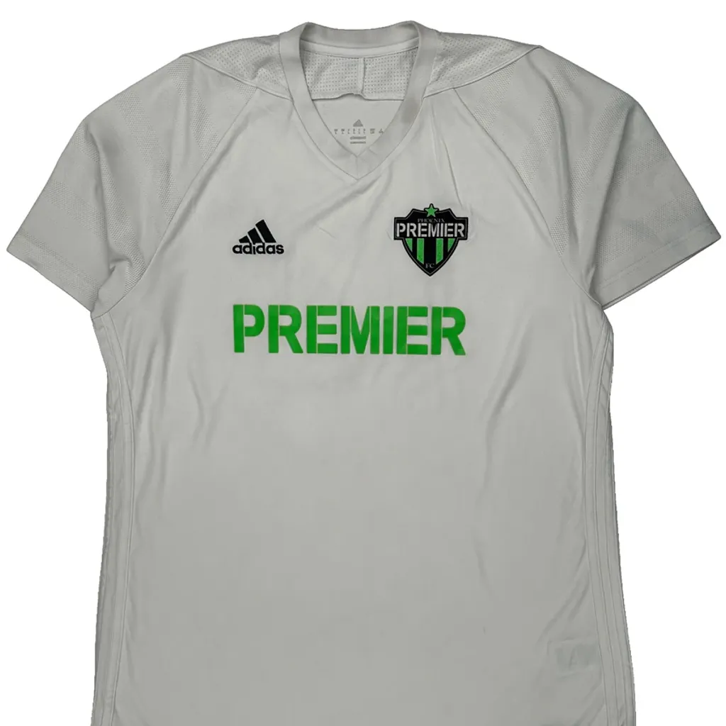 Premier Adidas Football Shirt - Large White Polyester - Image 4