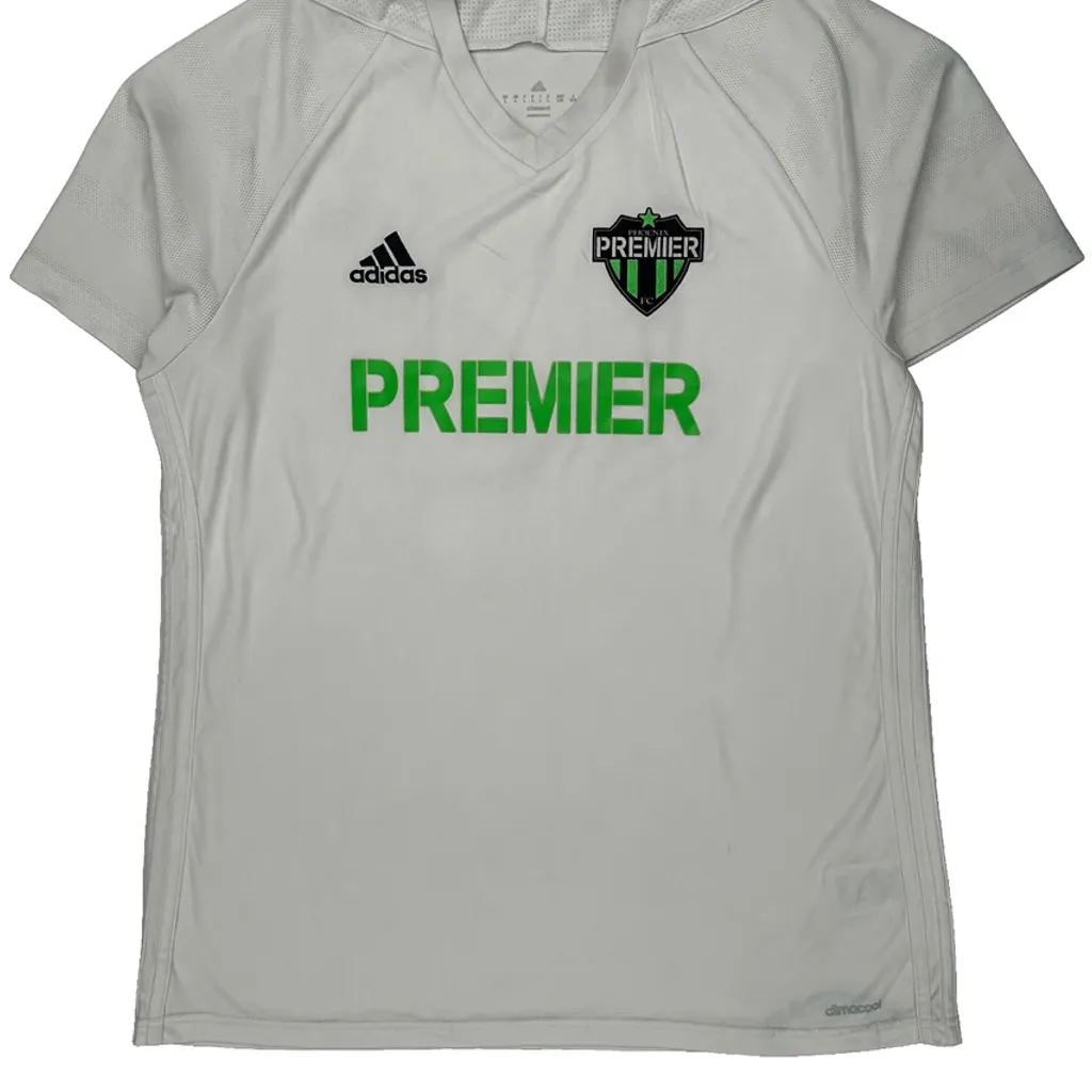 Premier Adidas Football Shirt - Large White Polyester - Image 5