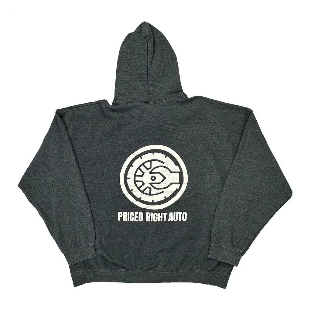 Priced Right Auto Gildan Hoodie - 2XL Grey Cotton Blend - Image 2