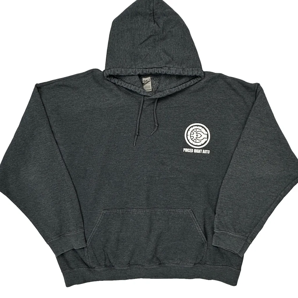Priced Right Auto Gildan Hoodie - 2XL Grey Cotton Blend - Image 4