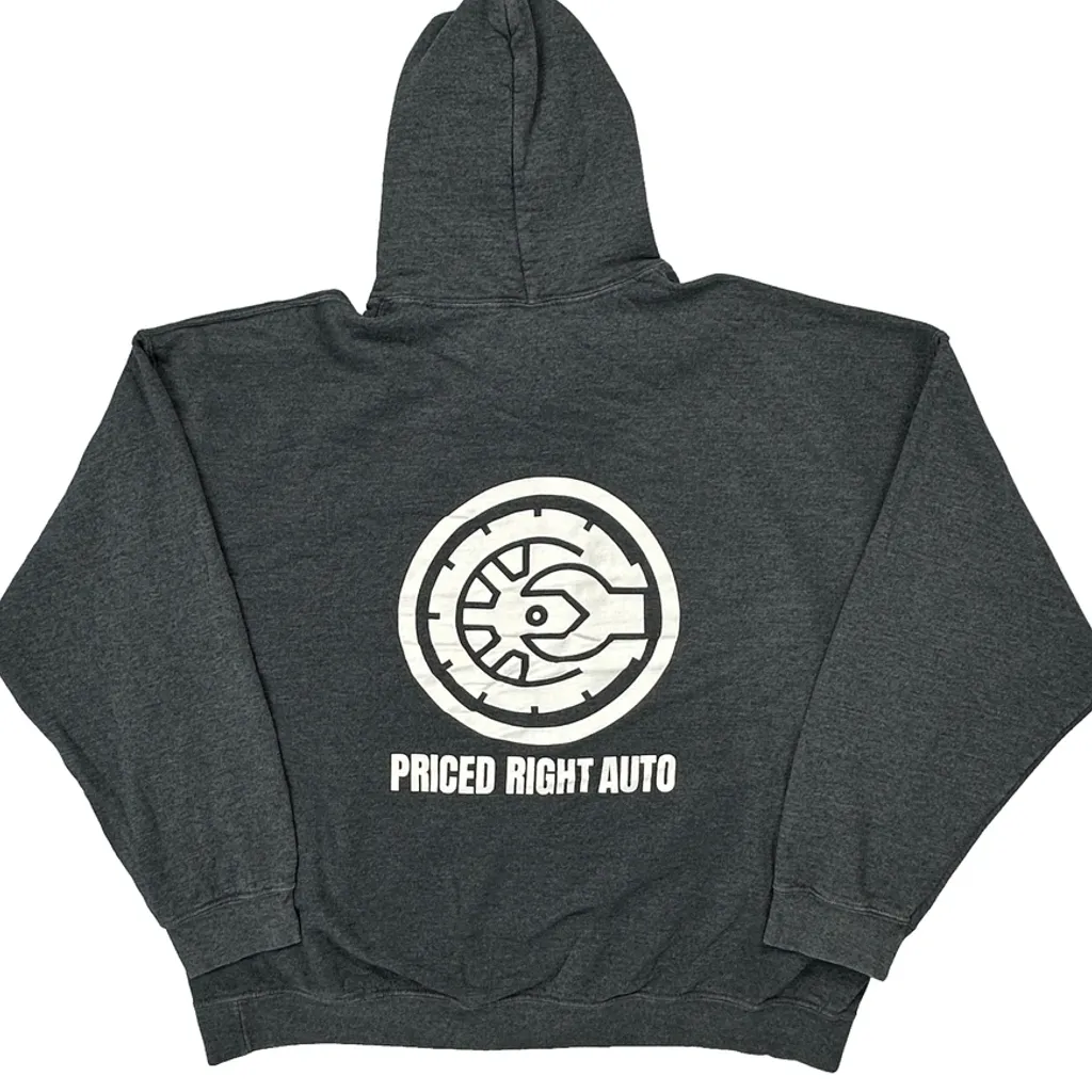 Priced Right Auto Gildan Hoodie - 2XL Grey Cotton Blend - Image 6