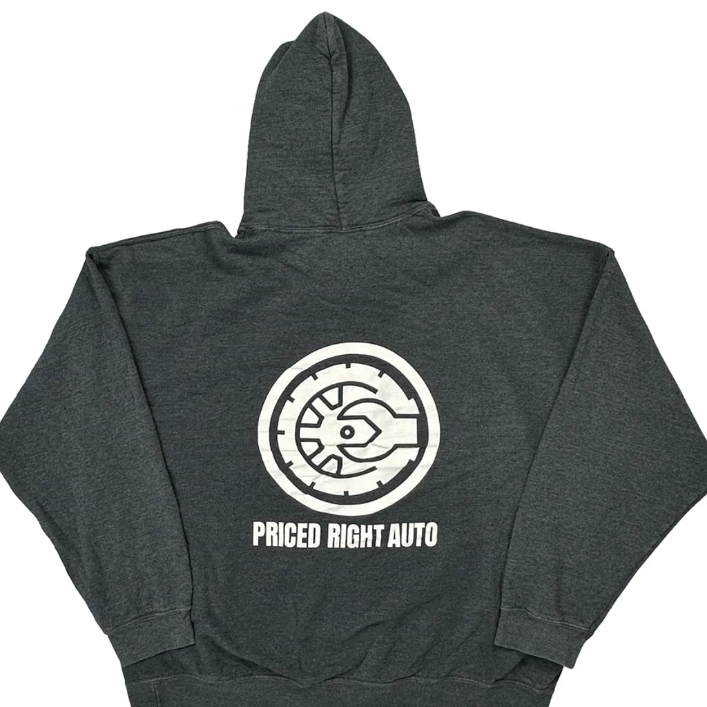 Priced Right Auto Gildan Hoodie - 2XL Grey Cotton Blend - Image 7
