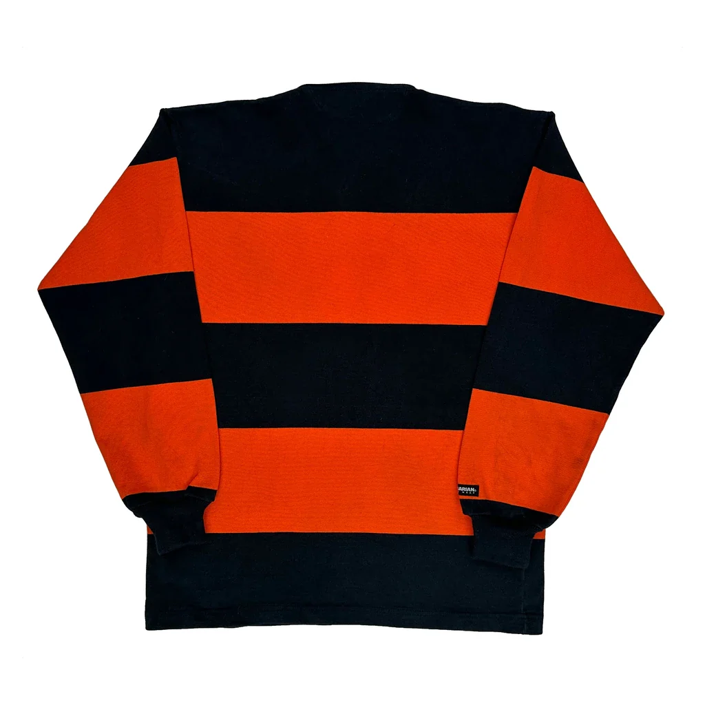 Princeton Barbarian Striped Rugby Shirt - XL Black Cotton - Image 2