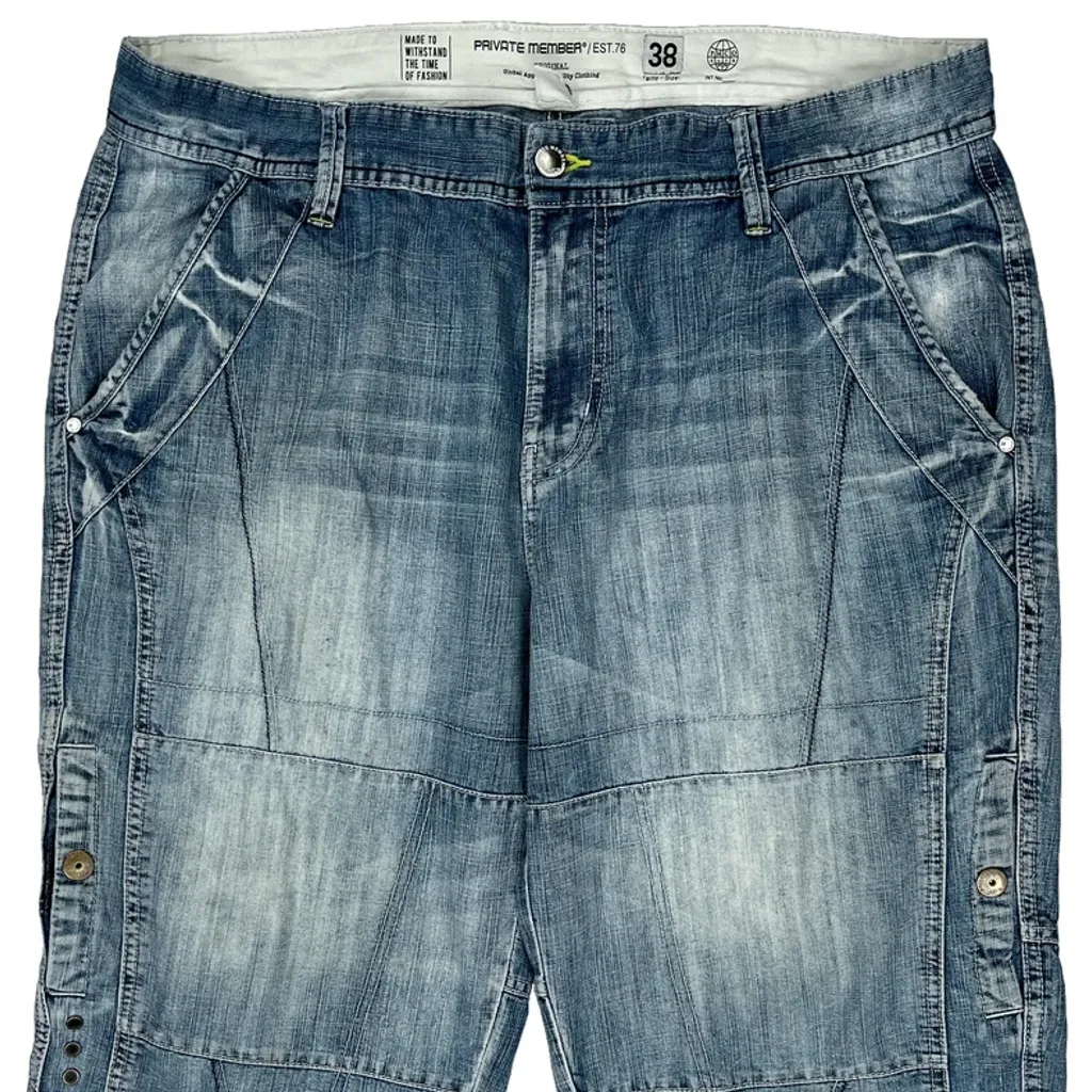 Private Member Denim Shorts - 38W 12L Blue Denim - Image 10