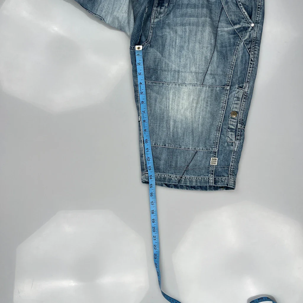 Private Member Denim Shorts - 38W 12L Blue Denim - Image 5