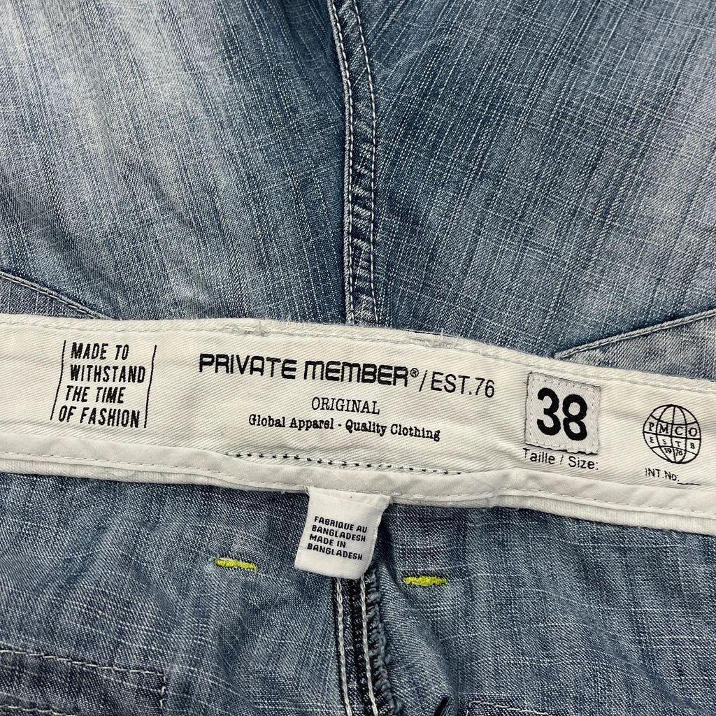 Private Member Denim Shorts - 38W 12L Blue Denim - Image 6