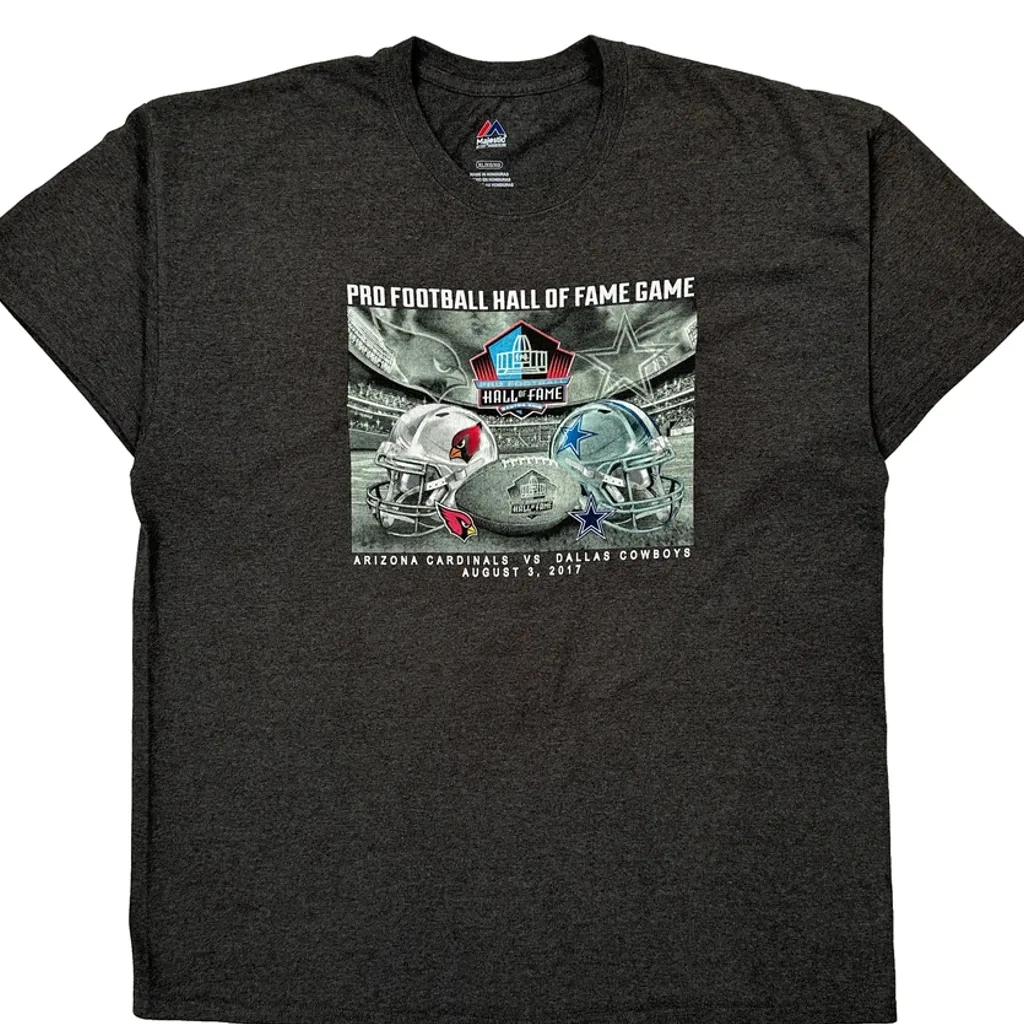 Pro Football Hall Of Fame Game Majestic Nfl T-Shirt - XL Grey Cotton - Image 5