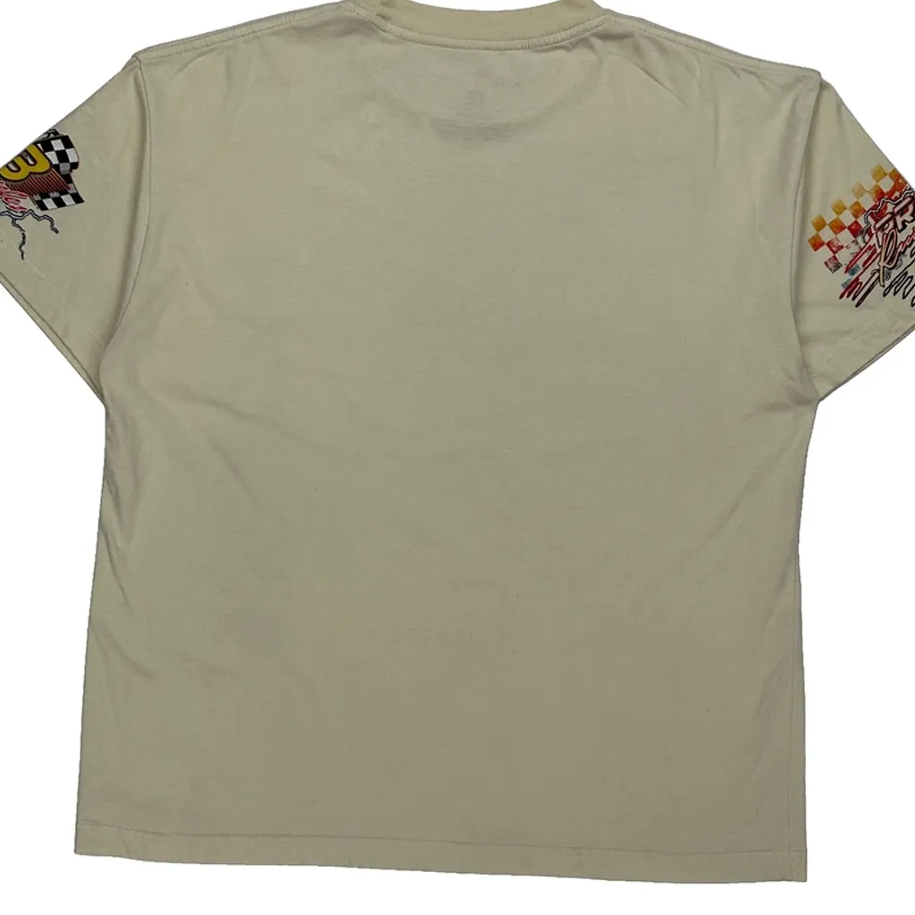 Pro Racing Team Alpha Graphic T-Shirt - XL Cream Cotton Blend - Image 6