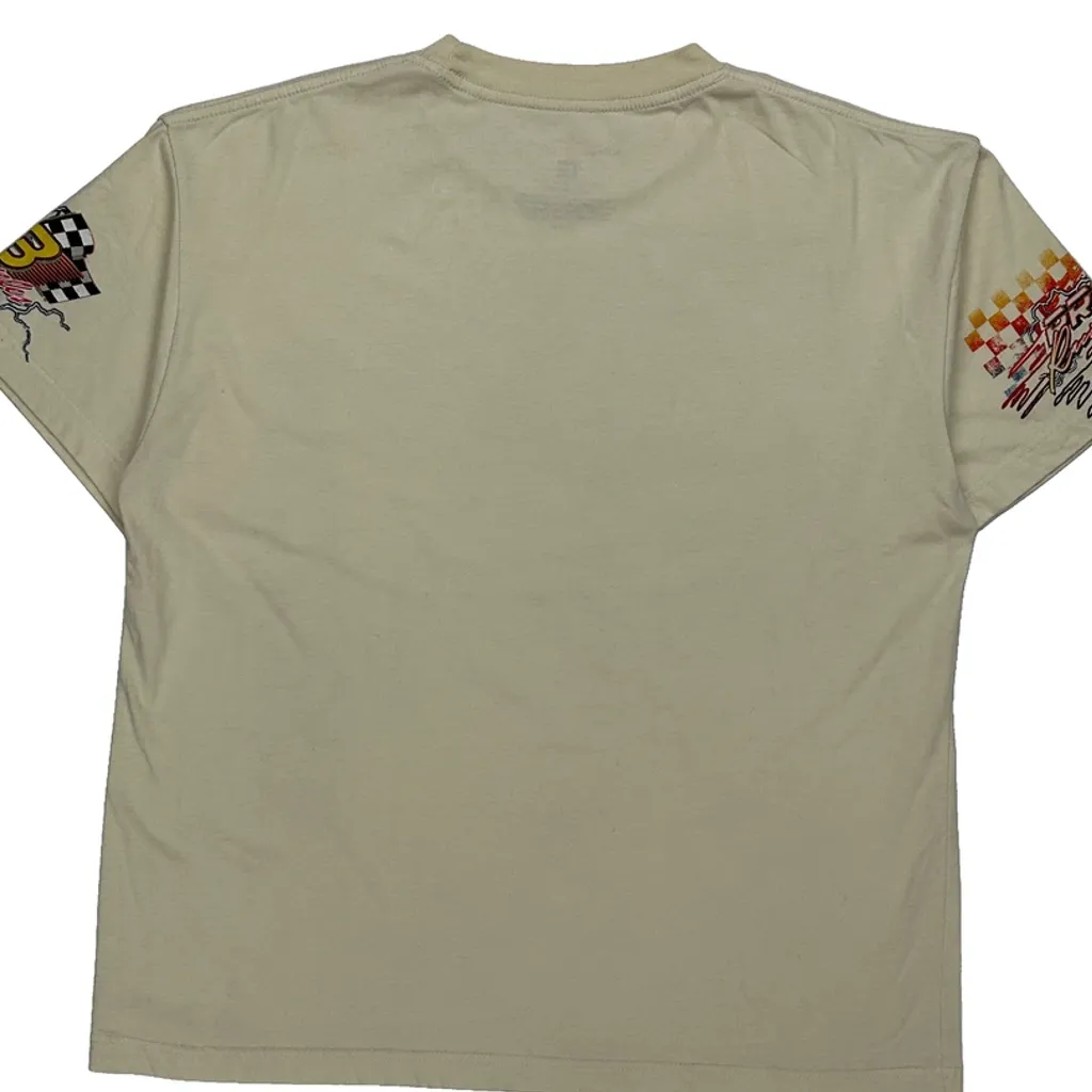 Pro Racing Team Alpha Graphic T-Shirt - XL Cream Cotton Blend - Image 7