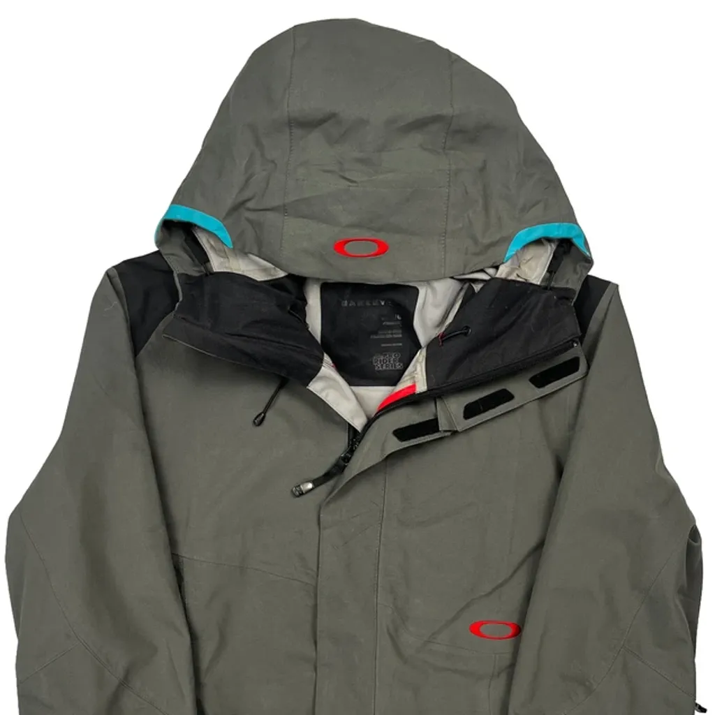 Pro Rider Series Oakley Ski Jacket - Large Grey Polyester - Image 5