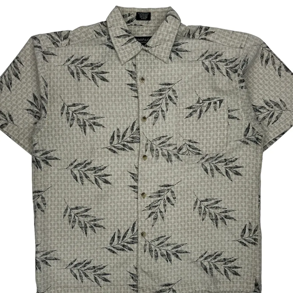 Profilo Short Sleeve Shirt - Large Beige Polyester - Image 5