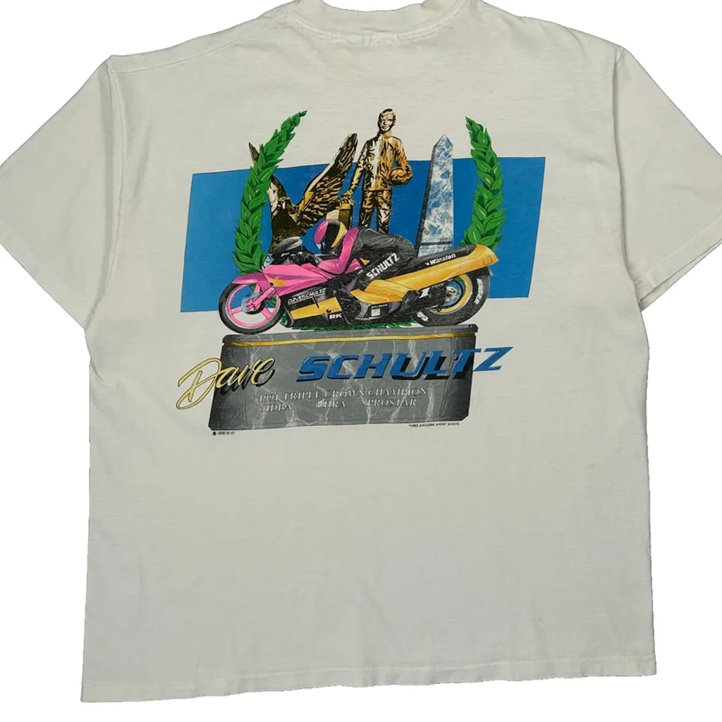 Prostock Triple Crown Champion Unbranded Graphic T-Shirt - Large White Cotton - Image 6