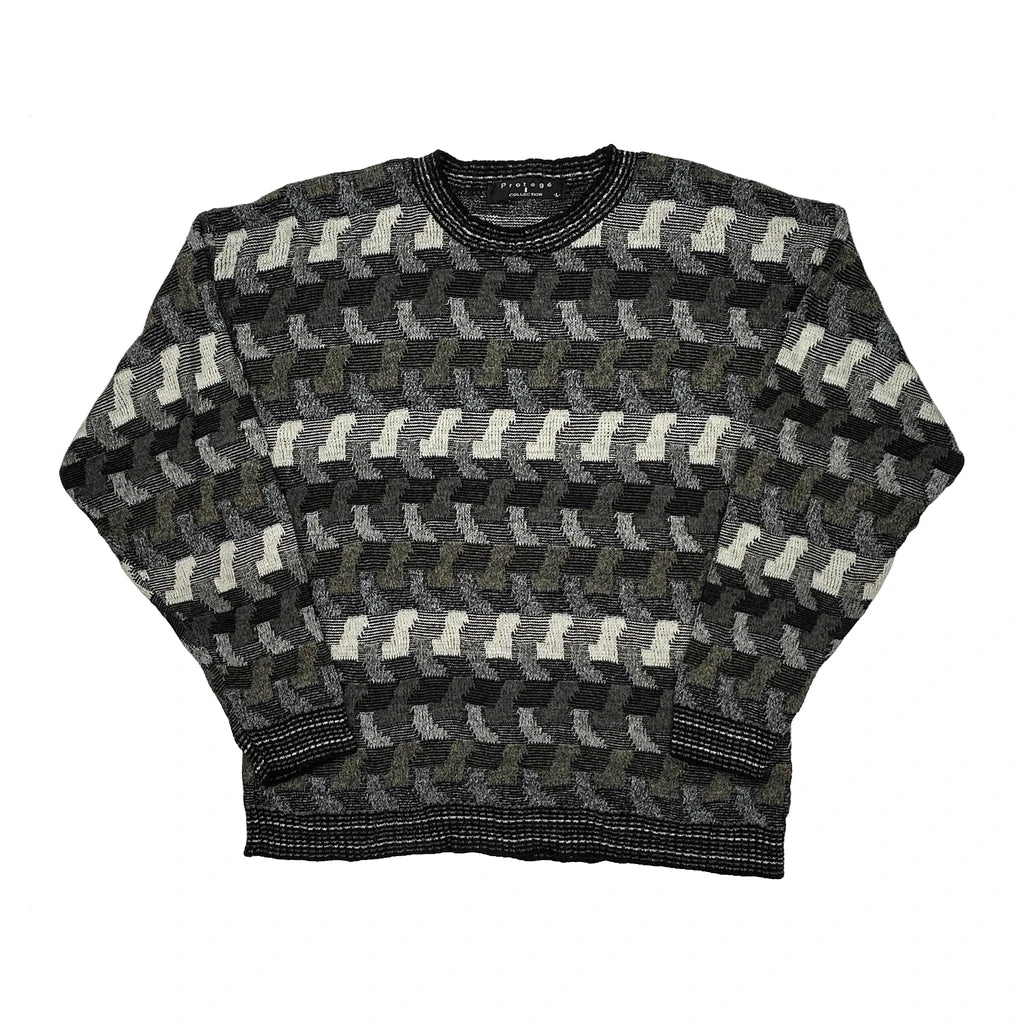 Protege Sweater - Large Gray Acrylic