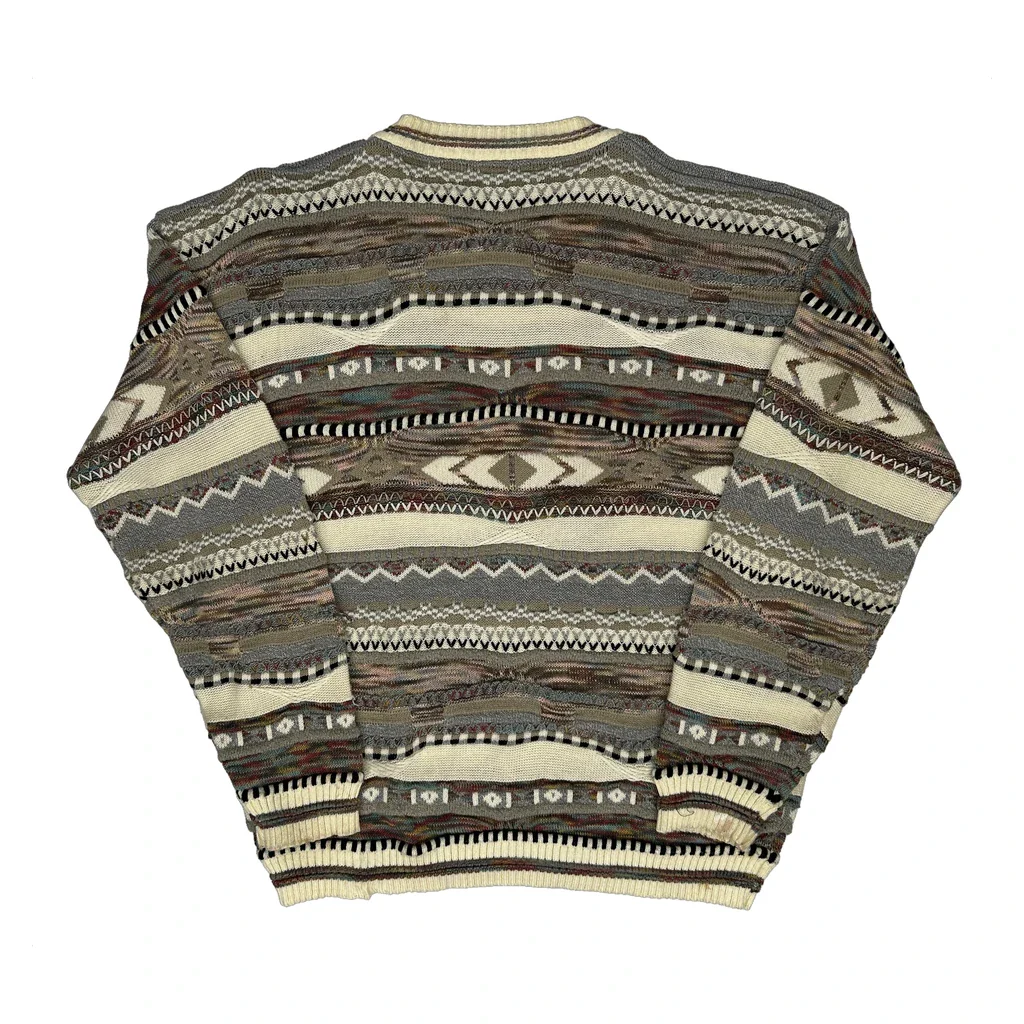 Protoge Striped Jumper - Large Multicoloured Cotton Blend - Image 2