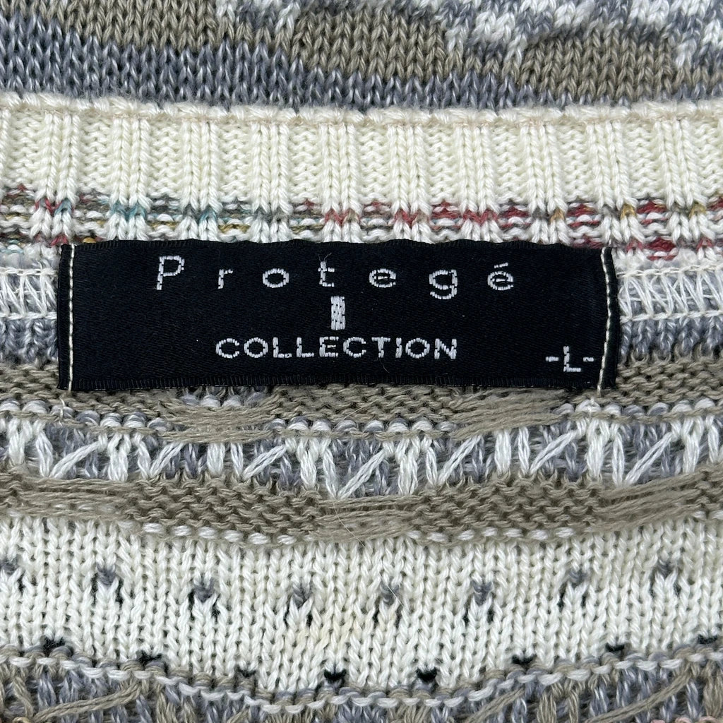 Protoge Striped Jumper - Large Multicoloured Cotton Blend - Image 3