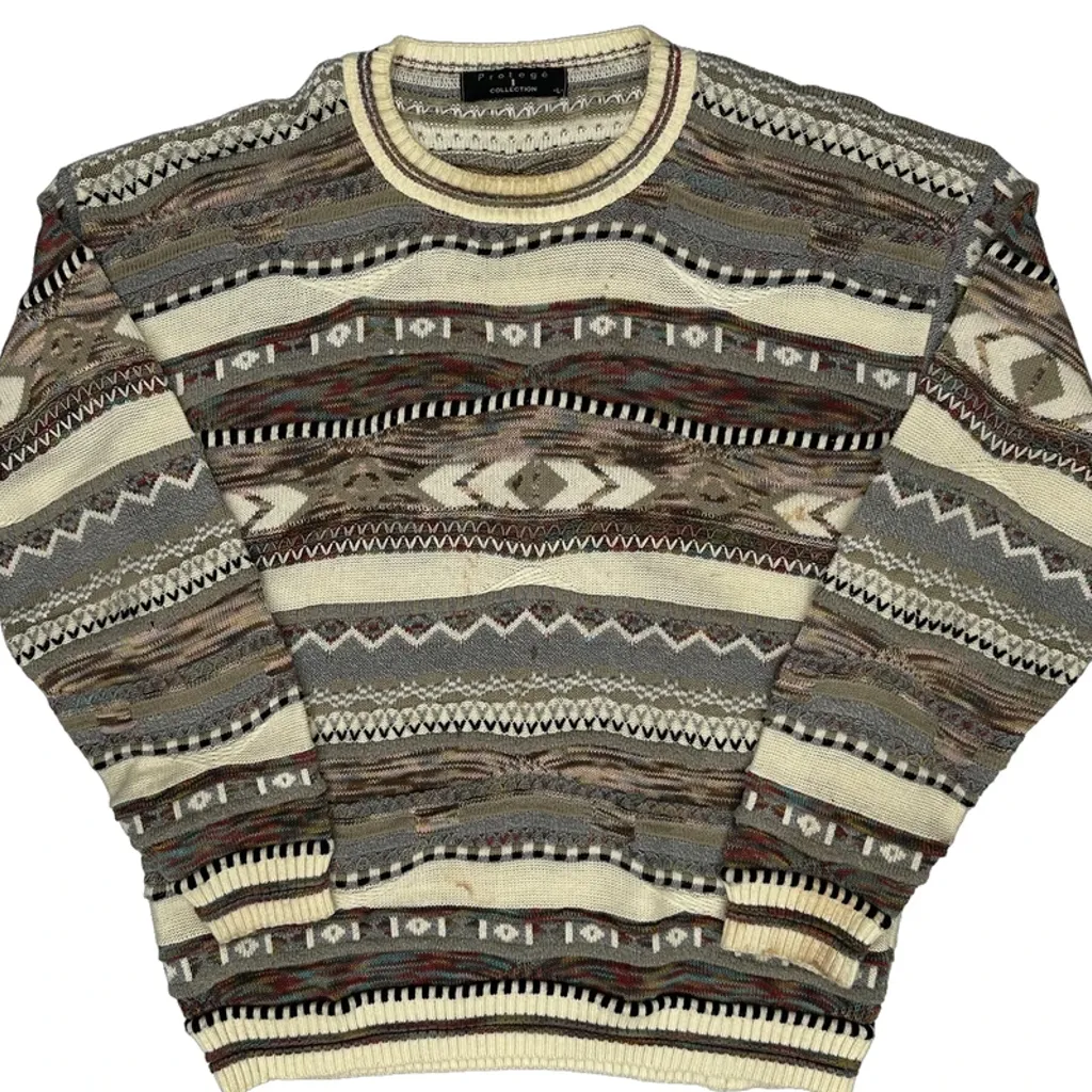 Protoge Striped Jumper - Large Multicoloured Cotton Blend - Image 5