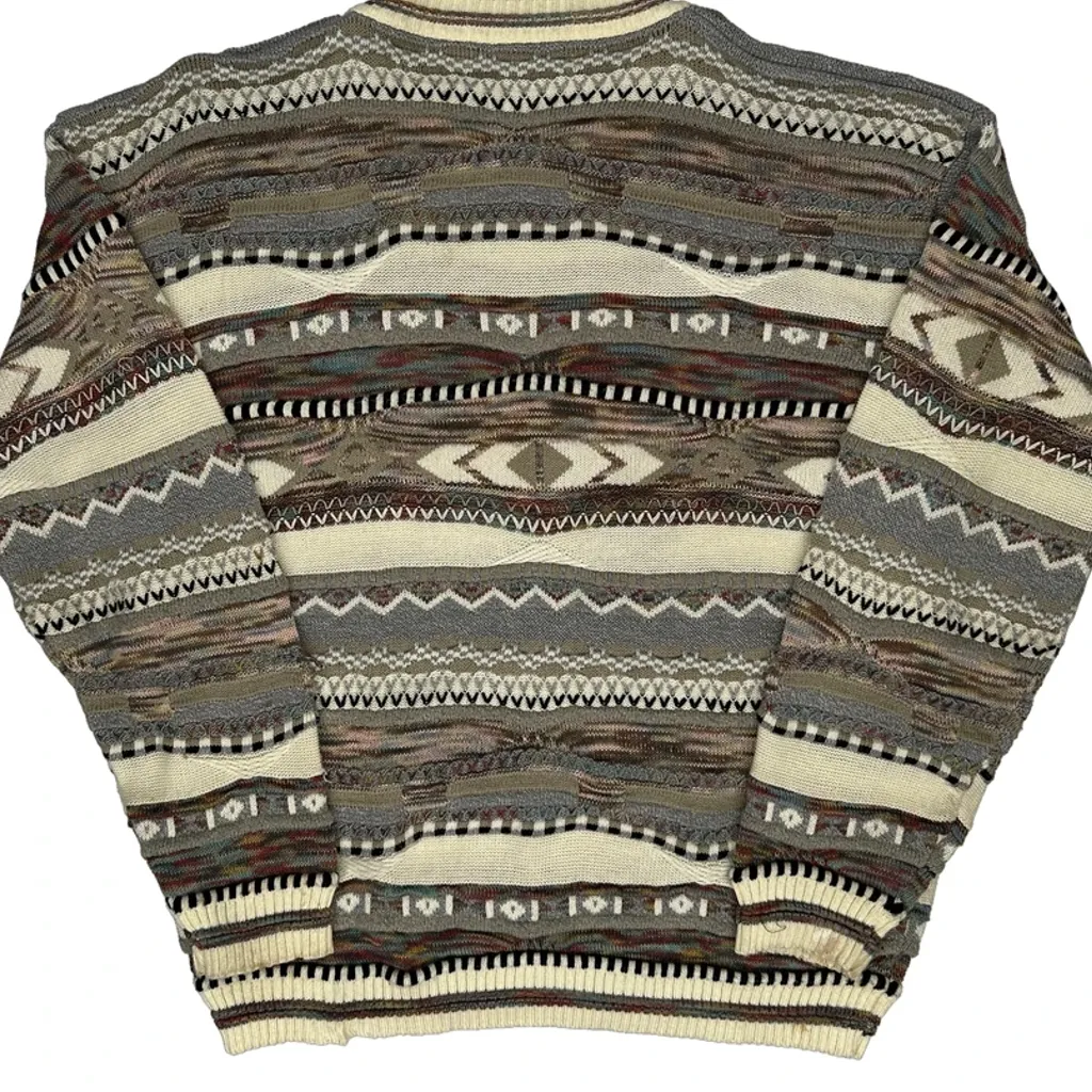 Protoge Striped Jumper - Large Multicoloured Cotton Blend - Image 7