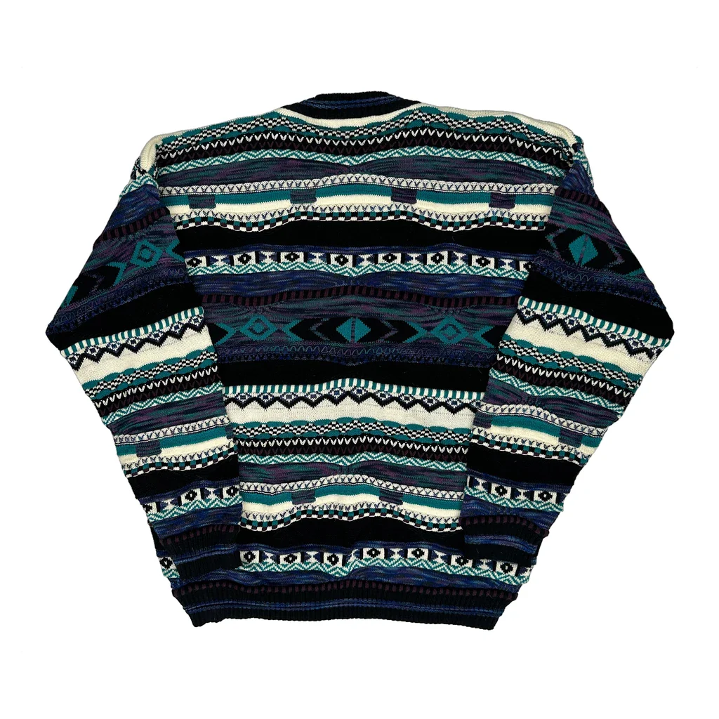 Protoge Fair Isle Knit Jumper - XL Multicoloured Cotton - Image 2