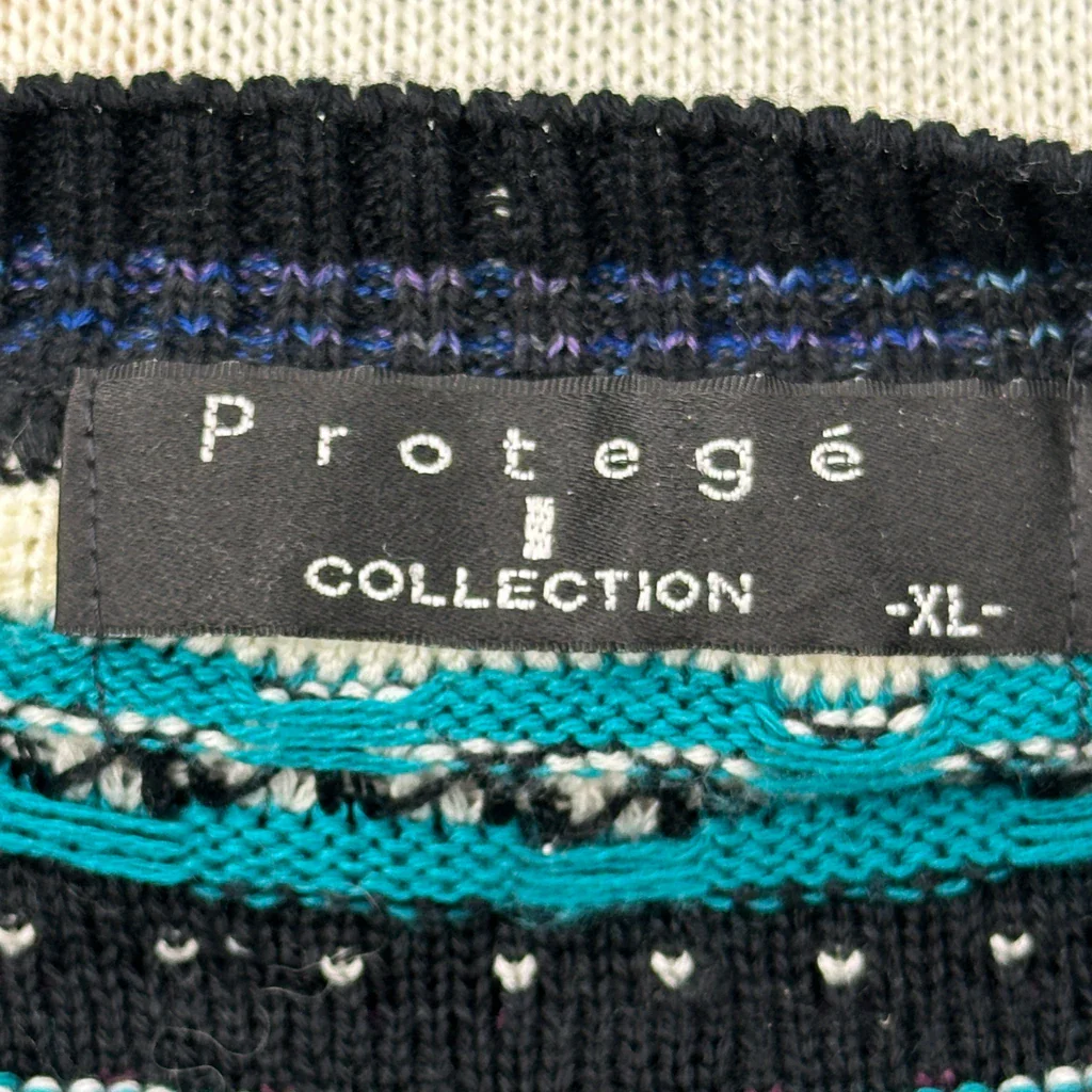 Protoge Fair Isle Knit Jumper - XL Multicoloured Cotton - Image 3