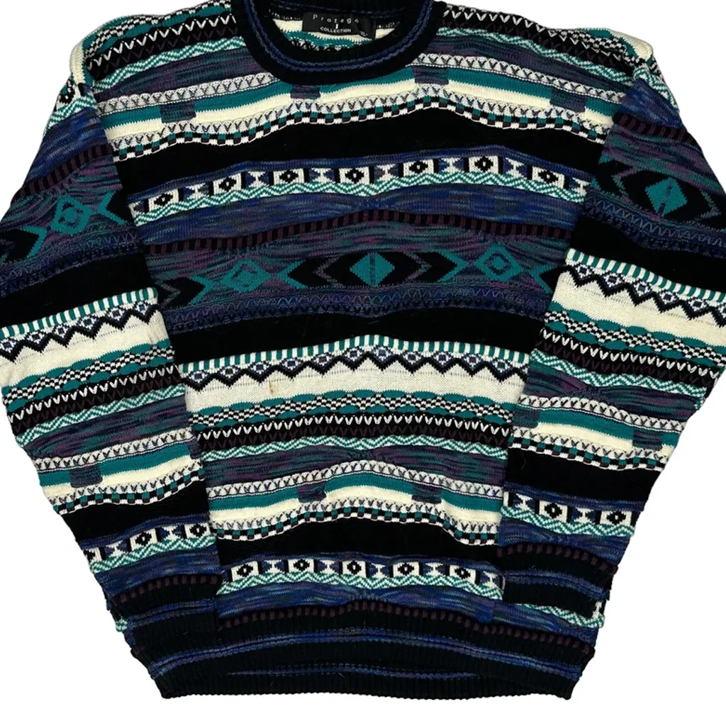 Protoge Fair Isle Knit Jumper - XL Multicoloured Cotton - Image 4
