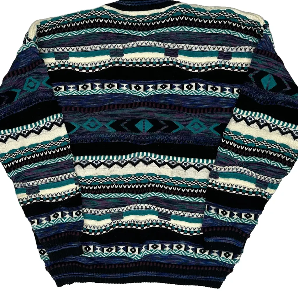 Protoge Fair Isle Knit Jumper - XL Multicoloured Cotton - Image 6