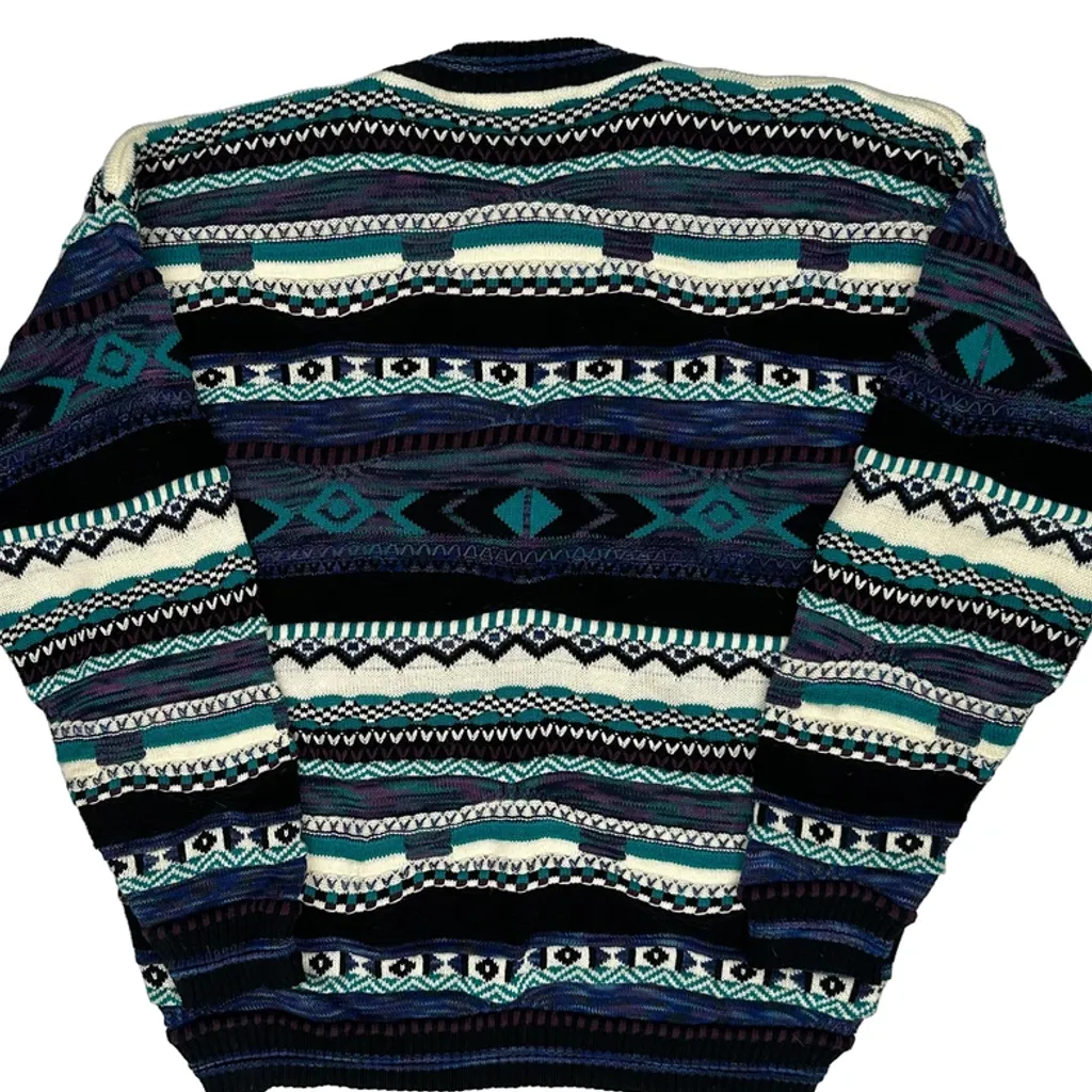Protoge Fair Isle Knit Jumper - XL Multicoloured Cotton - Image 7