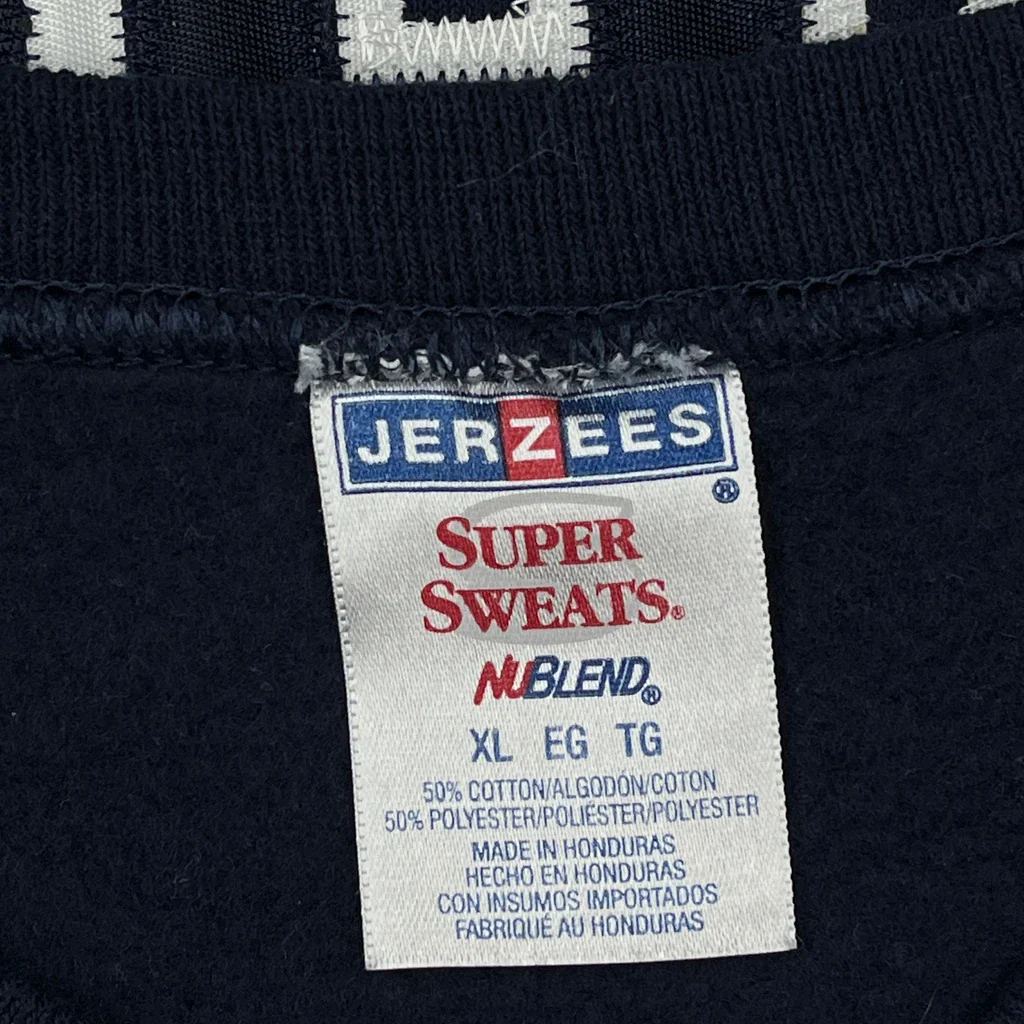 Psu Jerzees College Sweatshirt - XL Navy Cotton Blend - Image 3