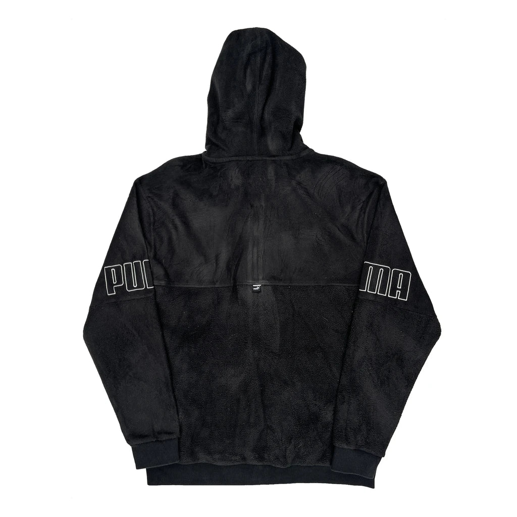 Puma Hoodie - Large Black Polyester - Image 2