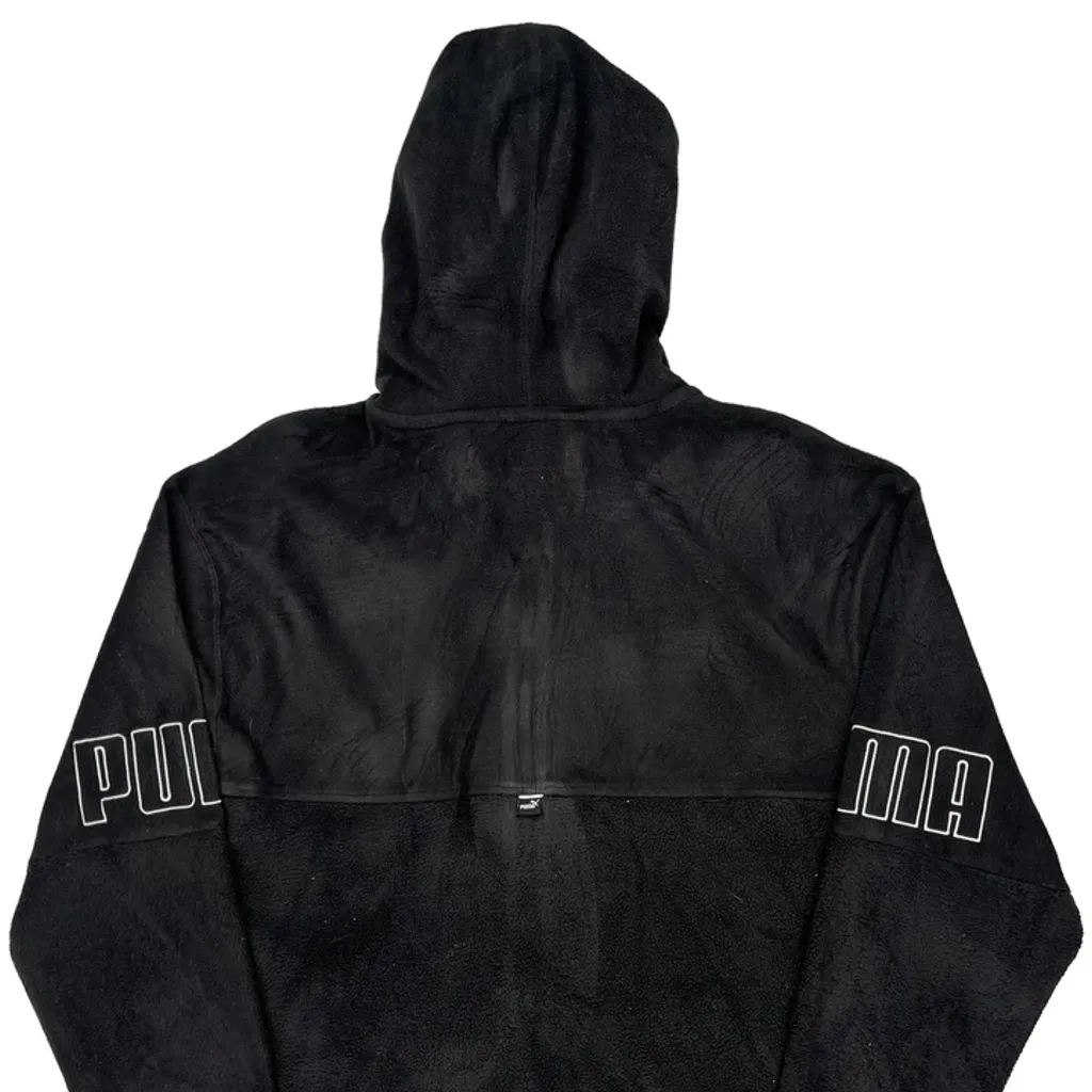 Puma Hoodie - Large Black Polyester - Image 6