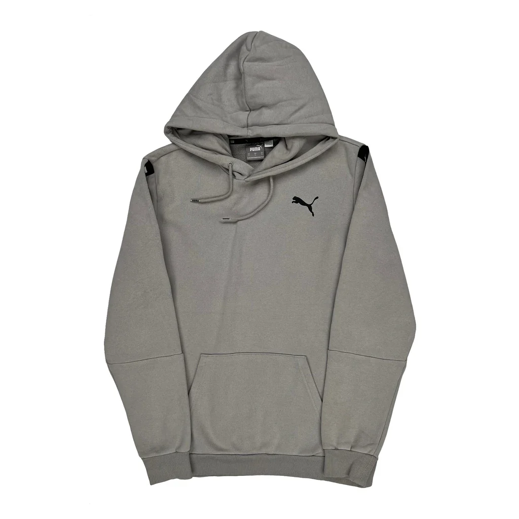 Puma Hoodie - Small Gray Cotton