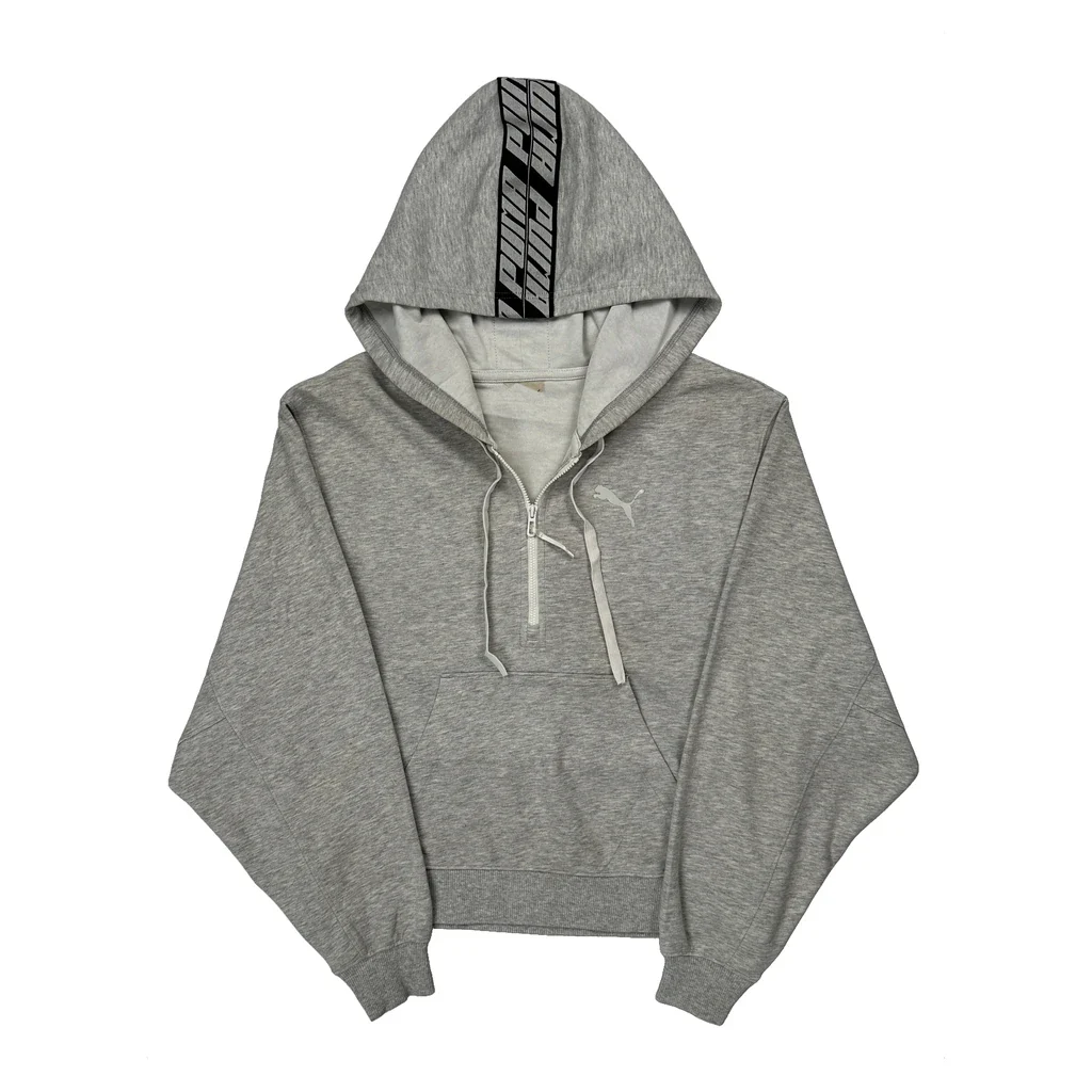 Puma Hoodie - Medium Grey Cotton Blend
