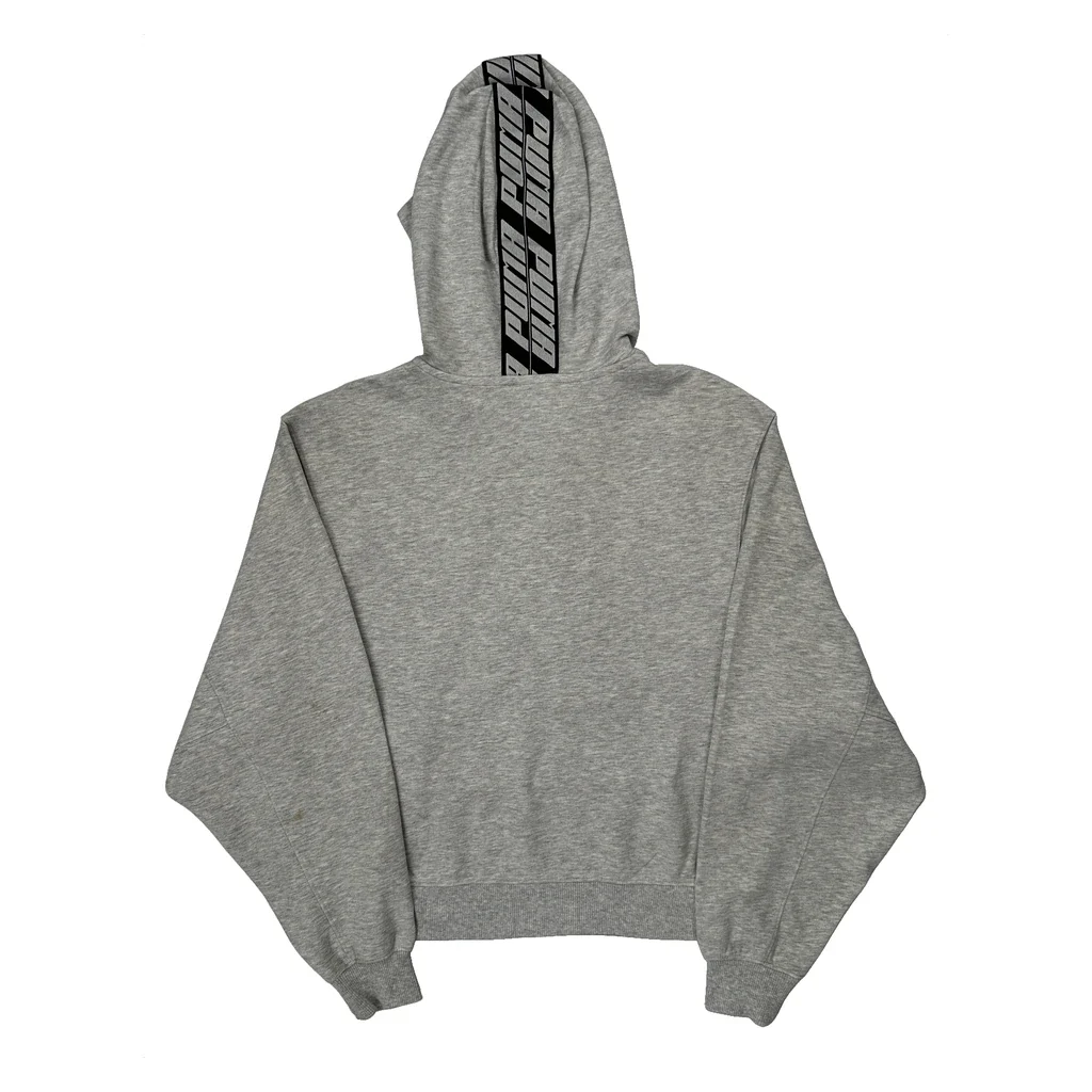 Puma Hoodie - Medium Grey Cotton Blend - Image 2