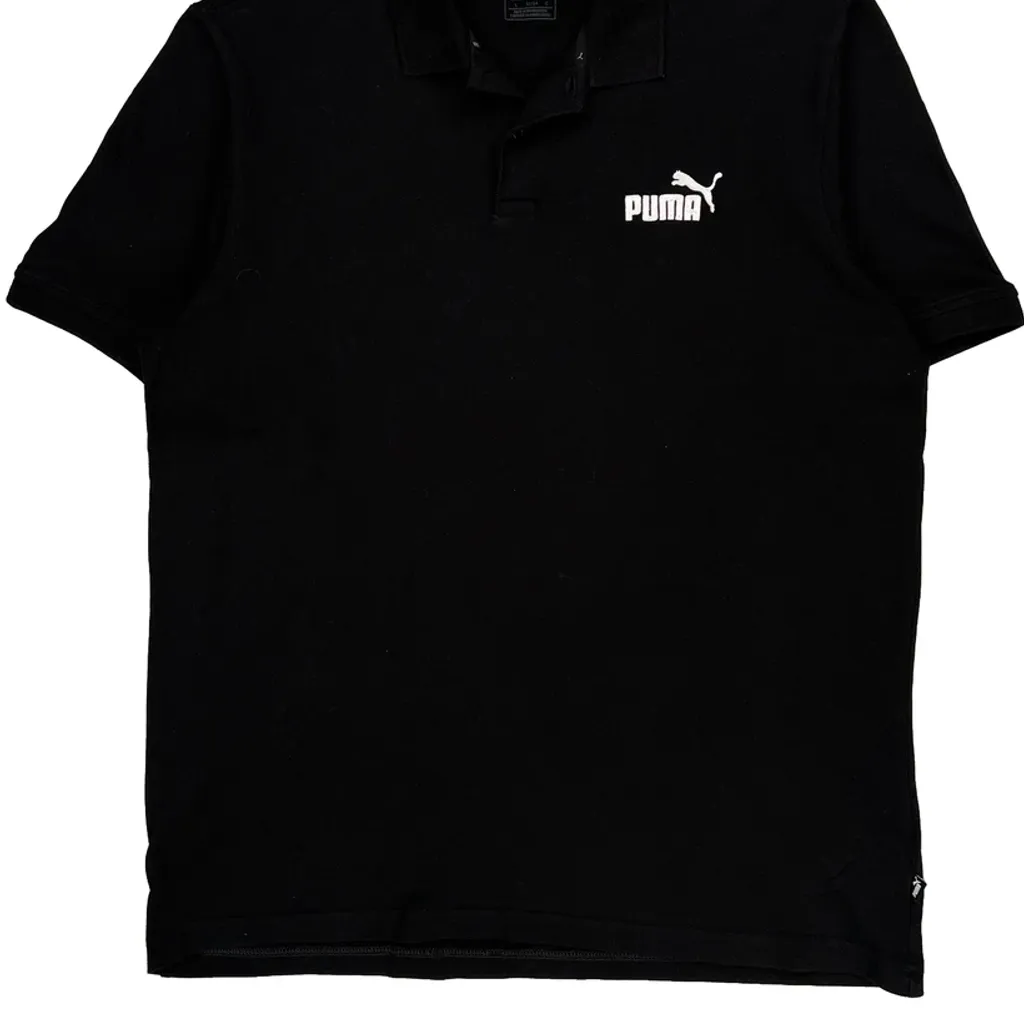 Puma Polo Shirt - Large Black Cotton - Image 5
