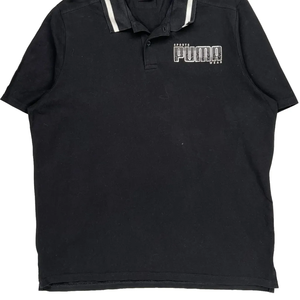 Puma Polo Shirt - XL Black Cotton - Image 5
