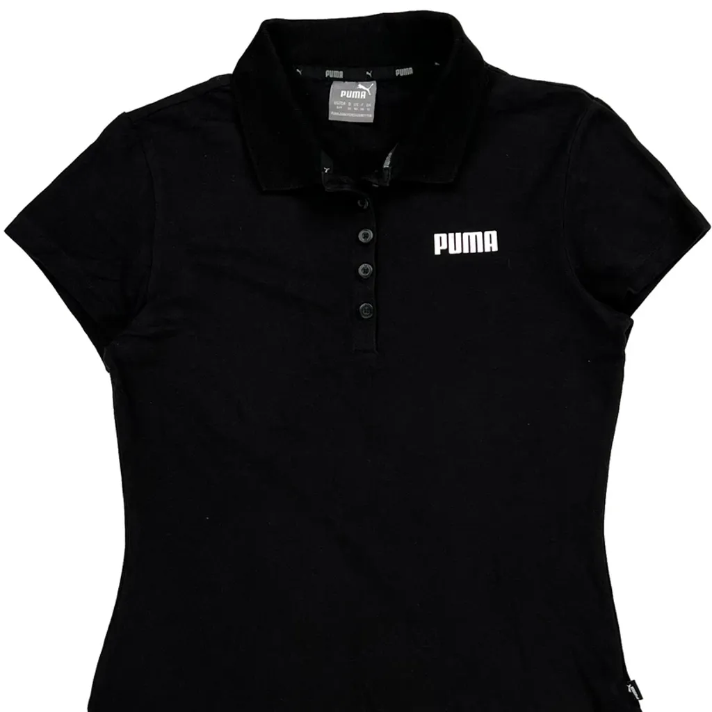 Puma Polo Shirt - Small Black Cotton - Image 5